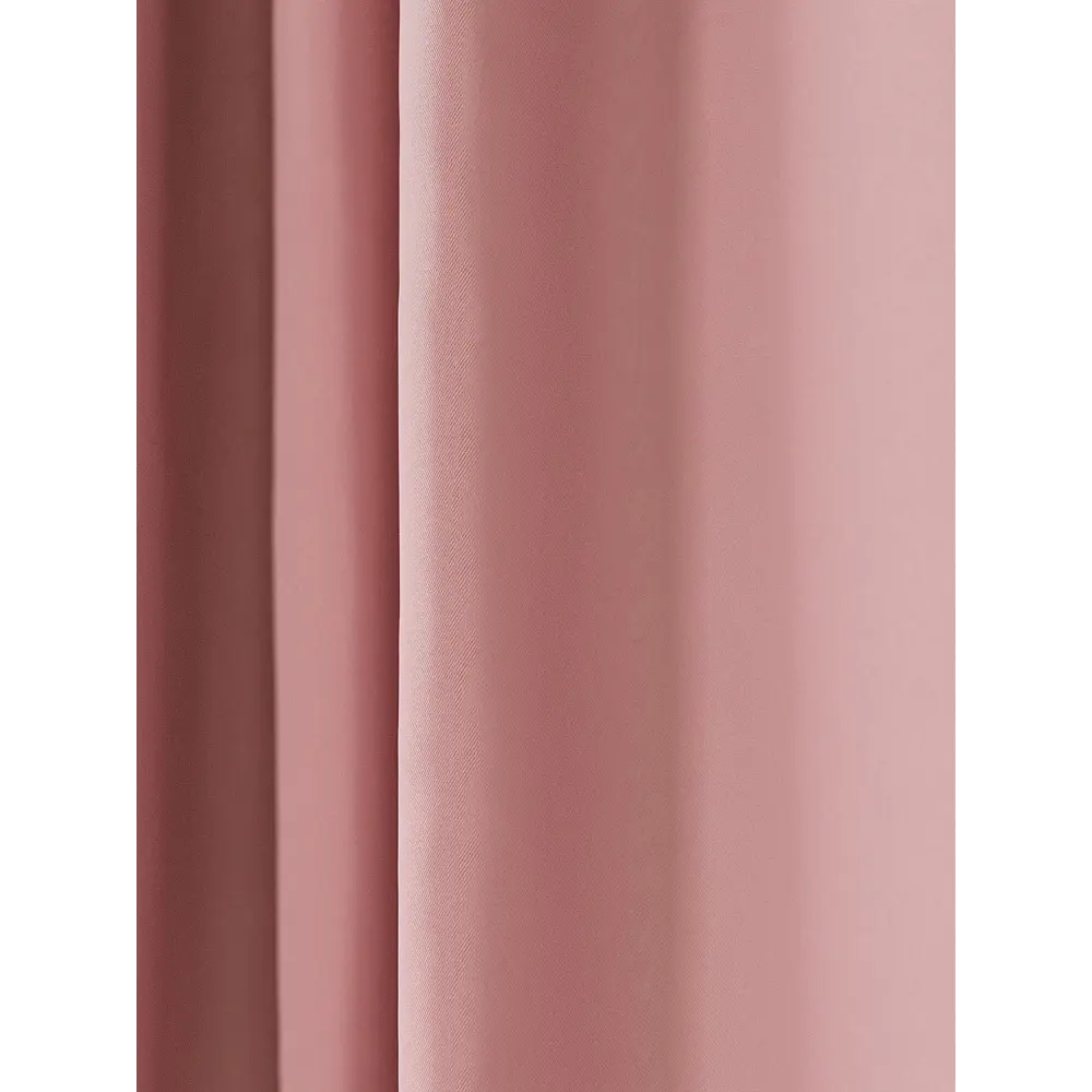 Фото 4 Комплект штор на шторной ленте AT Home Блэки 150x270 см цвет розовый