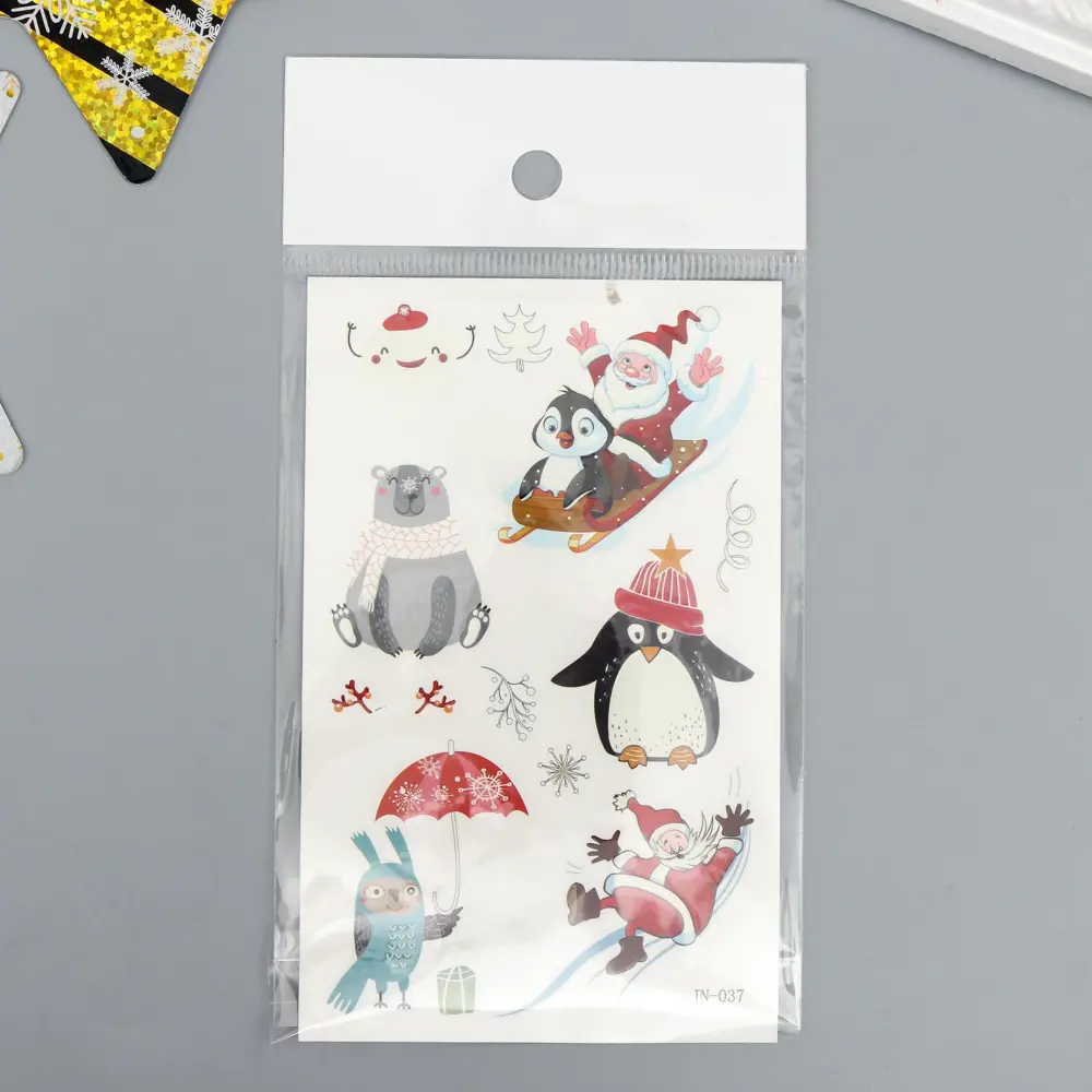 Фото 4 Татуировка на тело светящаяся "Новый год - катание с горок" 12x7.5 см Фото 4 Татуировка на тело светящаяся "Новый год - катание с горок" 12x7.5 см