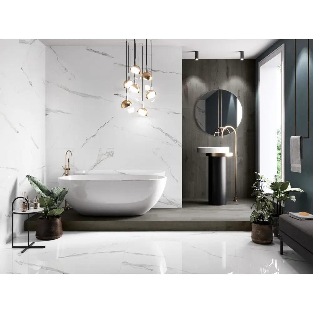 Фото 3 Керамогранит Pamesa ceramica 9 Cr.cellini 00-00131285 60x120см 1.44 м² цвет белый, цена за упаковку Фото 3 Керамогранит Pamesa ceramica 9 Cr.cellini 00-00131285 60x120см 1.44 м² цвет белый, цена за упаковку