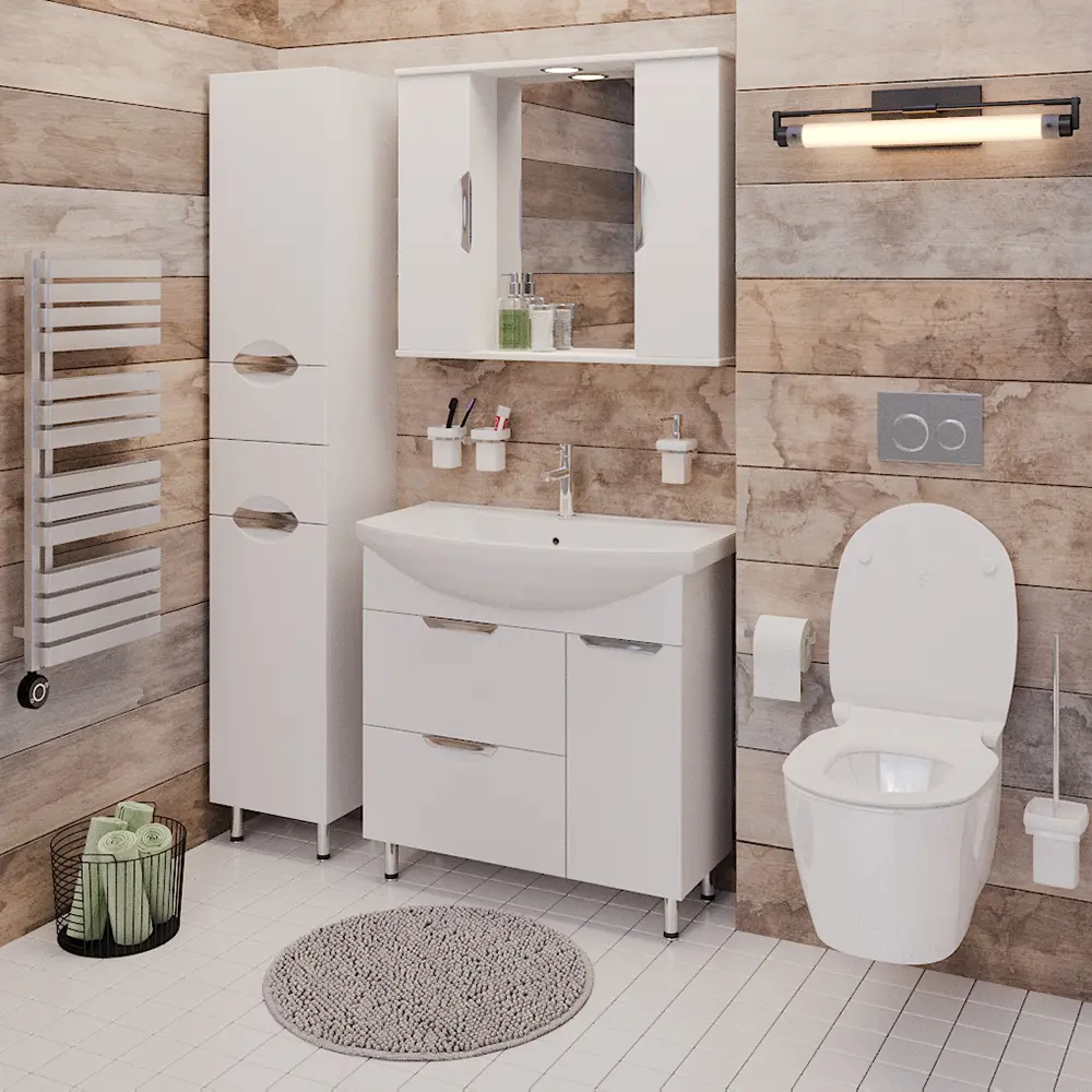 Фото 4 Пенал напольный Emmy Милли 30 ЛЮКС с 2 ящиками Правый Фото 4 Пенал напольный Emmy Милли 30 ЛЮКС с 2 ящиками Правый