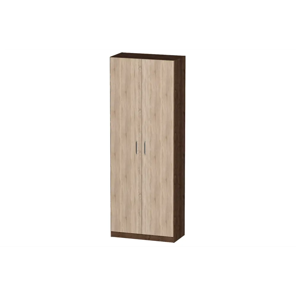 Фото Шкаф распашной Furnistyle Лайф ЛШО-03 80x215x40 см ЛДСП цвет дуб коричневый табак/дуб сонома Фото Шкаф распашной Furnistyle Лайф ЛШО-03 80x215x40 см ЛДСП цвет дуб коричневый табак/дуб сонома