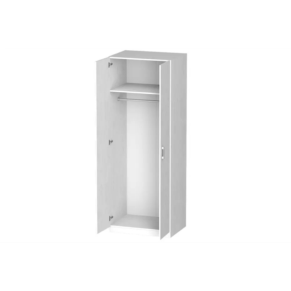 Фото 2 Шкаф распашной Furnistyle Лайф ЛШО-06 80x215x60 см ЛДСП цвет светлое дерево