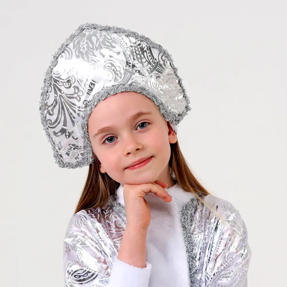 Фото 2 Маскарадный костюм Страна карнавалия Снегурочка с узором 7040402 размер единый Фото 2 Маскарадный костюм Страна карнавалия Снегурочка с узором 7040402 размер единый