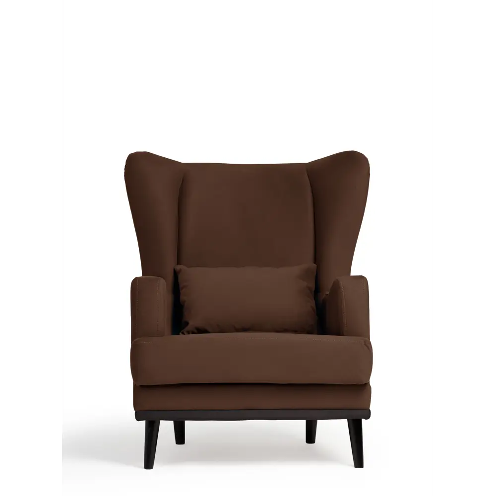 Фото Кресло Диван не мебель Оскар Zara 75x90x85 см велюр цвет коричневый Фото Кресло Диван не мебель Оскар Zara 75x90x85 см велюр цвет коричневый