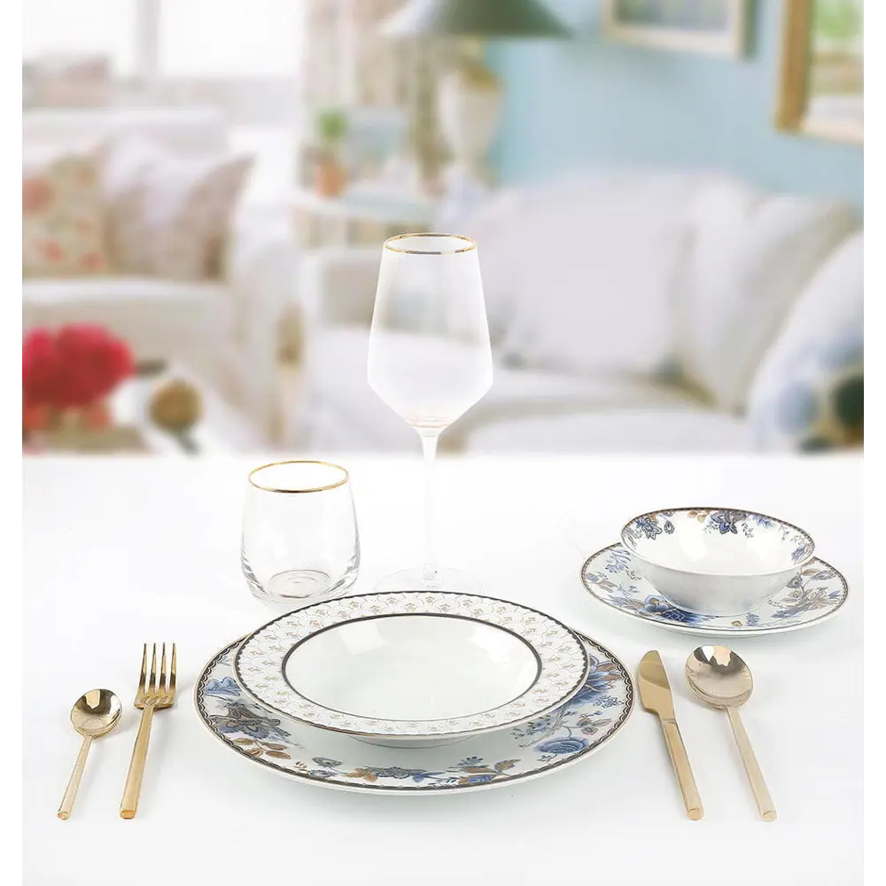 Фото Набор посуды 24 шт Arya Home 8680943109583 фарфор цвет белый Фото Набор посуды 24 шт Arya Home 8680943109583 фарфор цвет белый