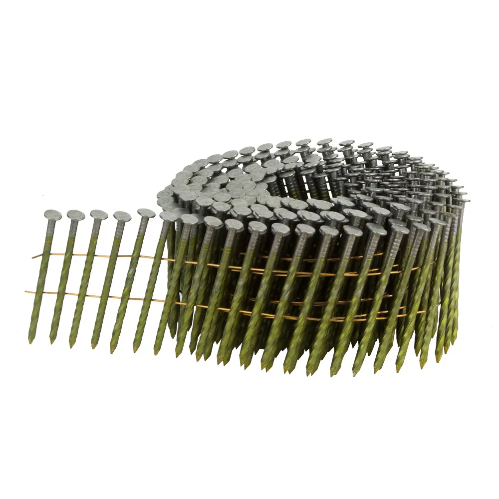 Фото Гвозди барабанные для пневматического нейлера 25-55мм винтовые 9000шт