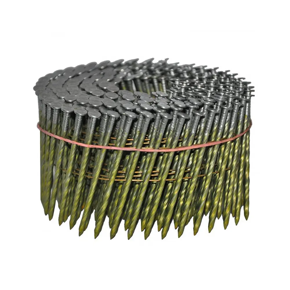 Фото Гвозди барабанные для пневматического нейлера 25-50мм винтовые 9000шт Фото Гвозди барабанные для пневматического нейлера 25-50мм винтовые 9000шт