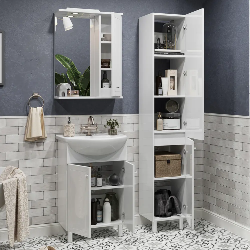 Фото 9 Зеркальный шкафчик для ванной комнаты SanStar Бриз 70 Фото 9 Зеркальный шкафчик для ванной комнаты SanStar Бриз 70