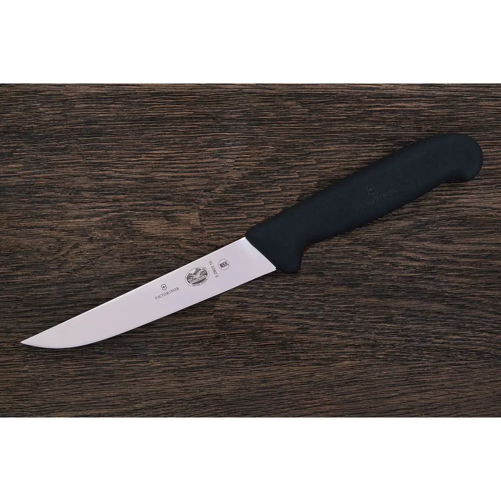 Фото 2 Кухонный нож разделочный Victorinox лезвие узкое 15 см цвет черный Фото 2 Кухонный нож разделочный Victorinox лезвие узкое 15 см цвет черный