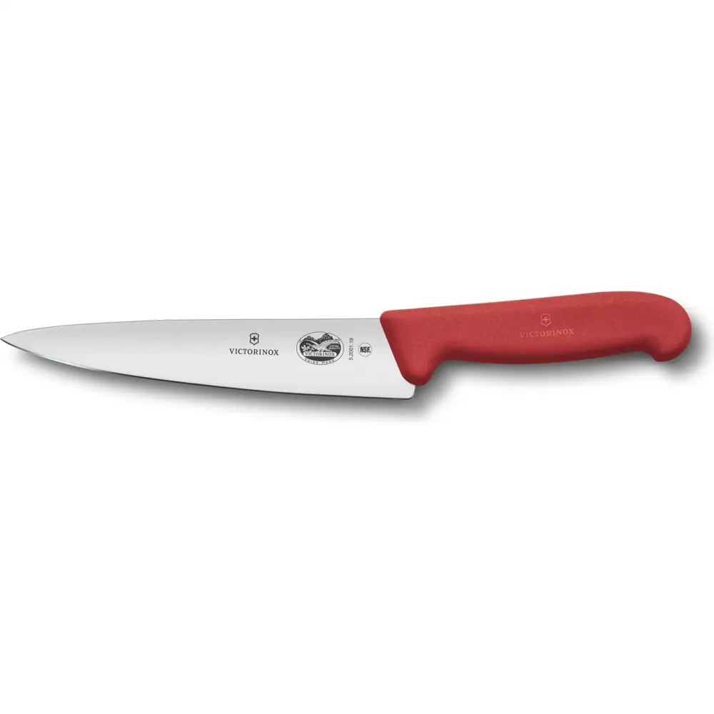 Фото 2 Кухонный нож разделочный Victorinox лезвие 19 см цвет красный Фото 2 Кухонный нож разделочный Victorinox лезвие 19 см цвет красный
