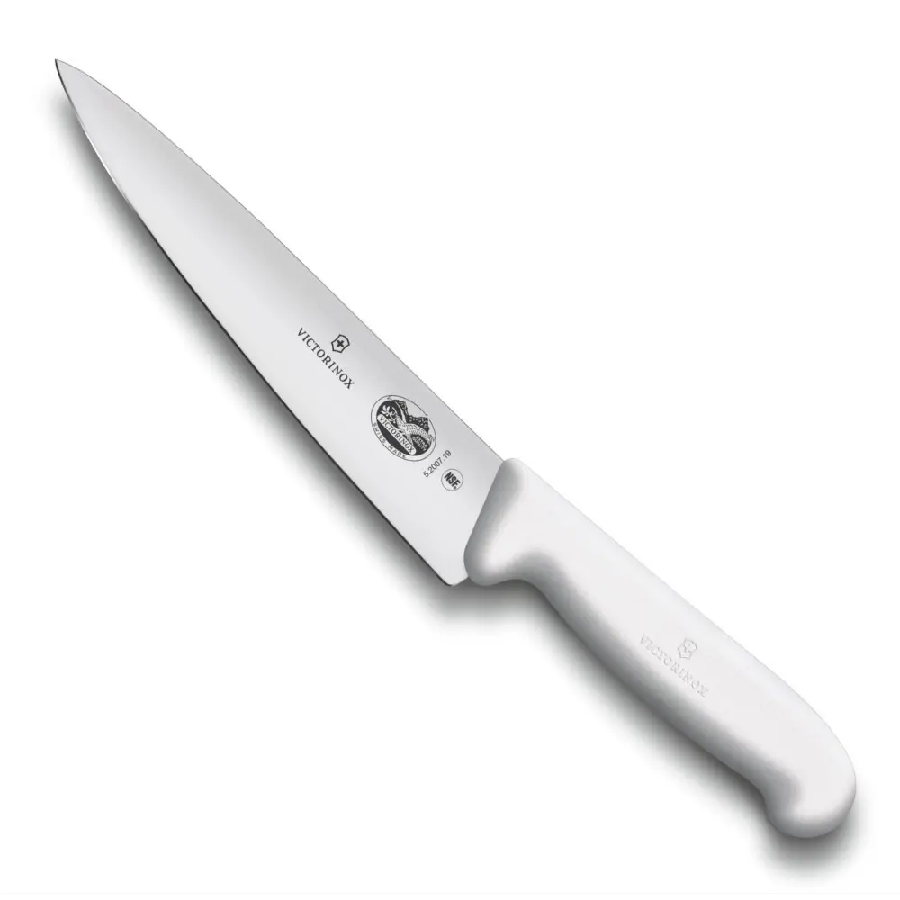 Фото Кухонный нож разделочный Victorinox лезвие 19 см цвет белый Фото Кухонный нож разделочный Victorinox лезвие 19 см цвет белый