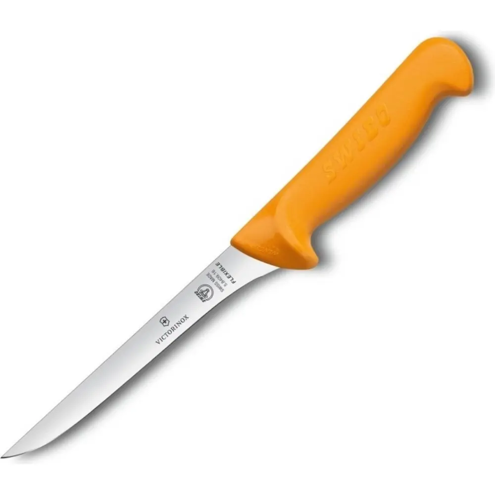 Фото Кухонный нож обвалочный Victorinox лезвие узкое 16 см цвет оранжевый Фото Кухонный нож обвалочный Victorinox лезвие узкое 16 см цвет оранжевый