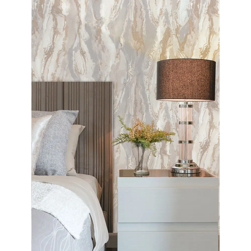 Фото 3 Обои флизелиновые Monte solaro Reka 1.06 м серые 9184-24