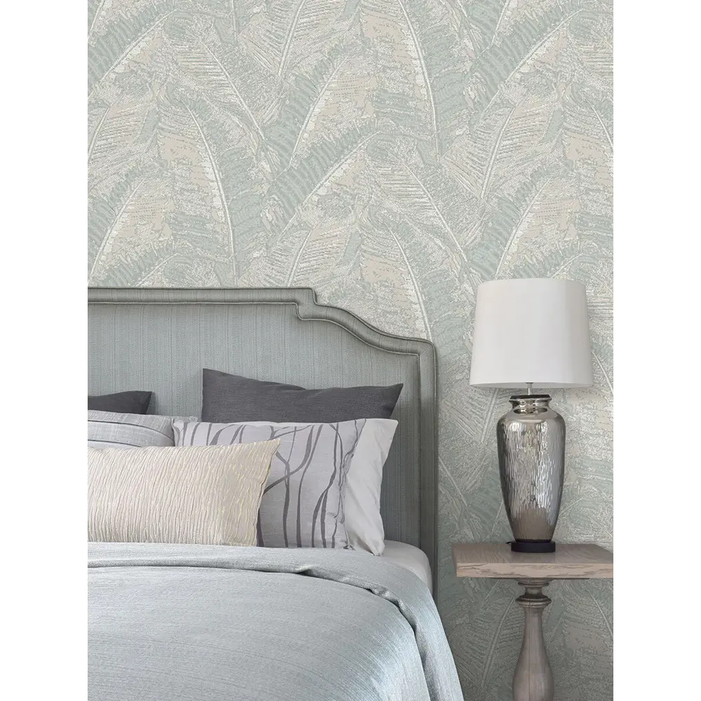 Фото 3 Обои флизелиновые Monte solaro Fern 1.06 м бледно-зеленые 9193-03