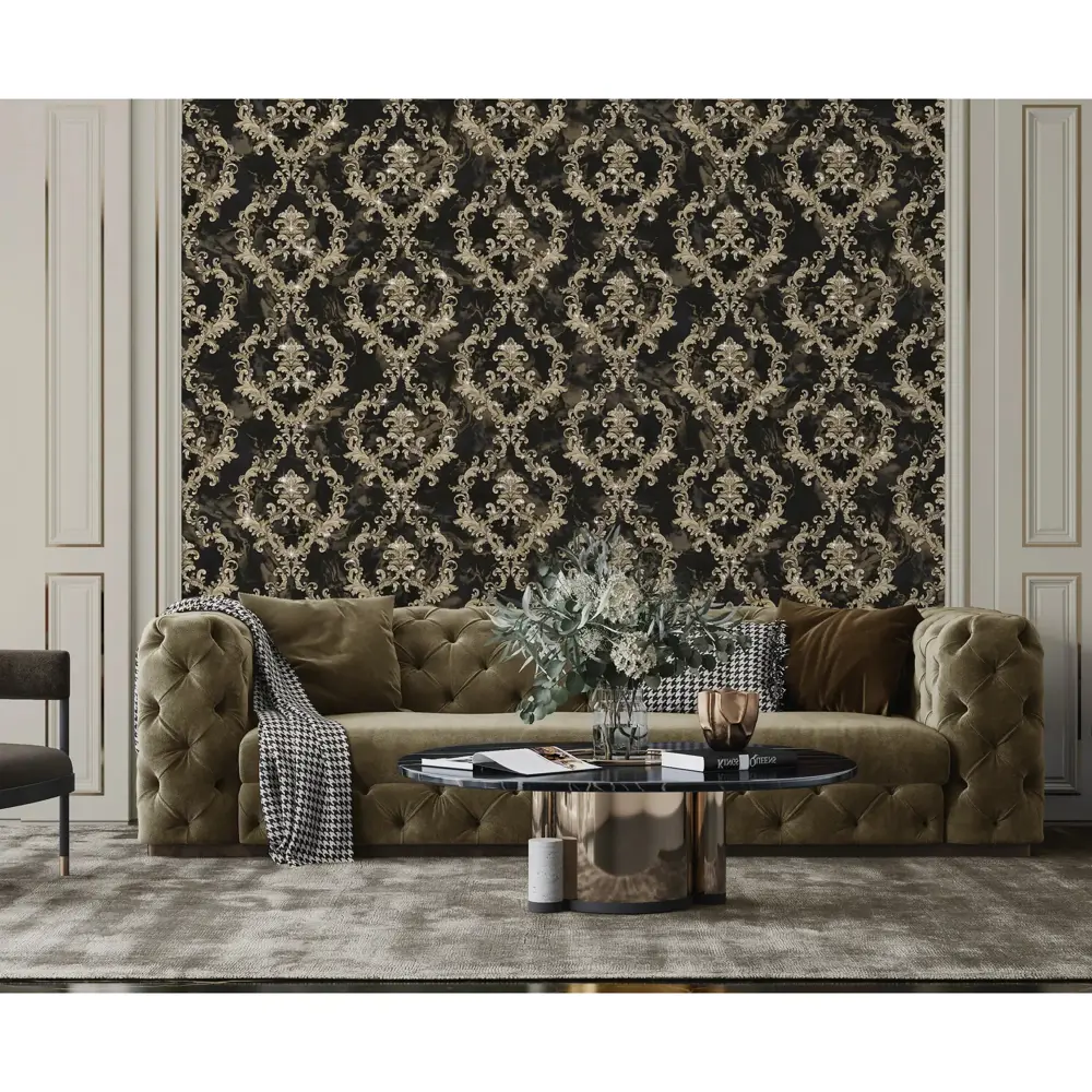 Фото 5 Обои флизелиновые Wallsecret BOHEMIA 1.06 м черные бархат 8689-29 Фото 5 Обои флизелиновые Wallsecret BOHEMIA 1.06 м черные бархат 8689-29