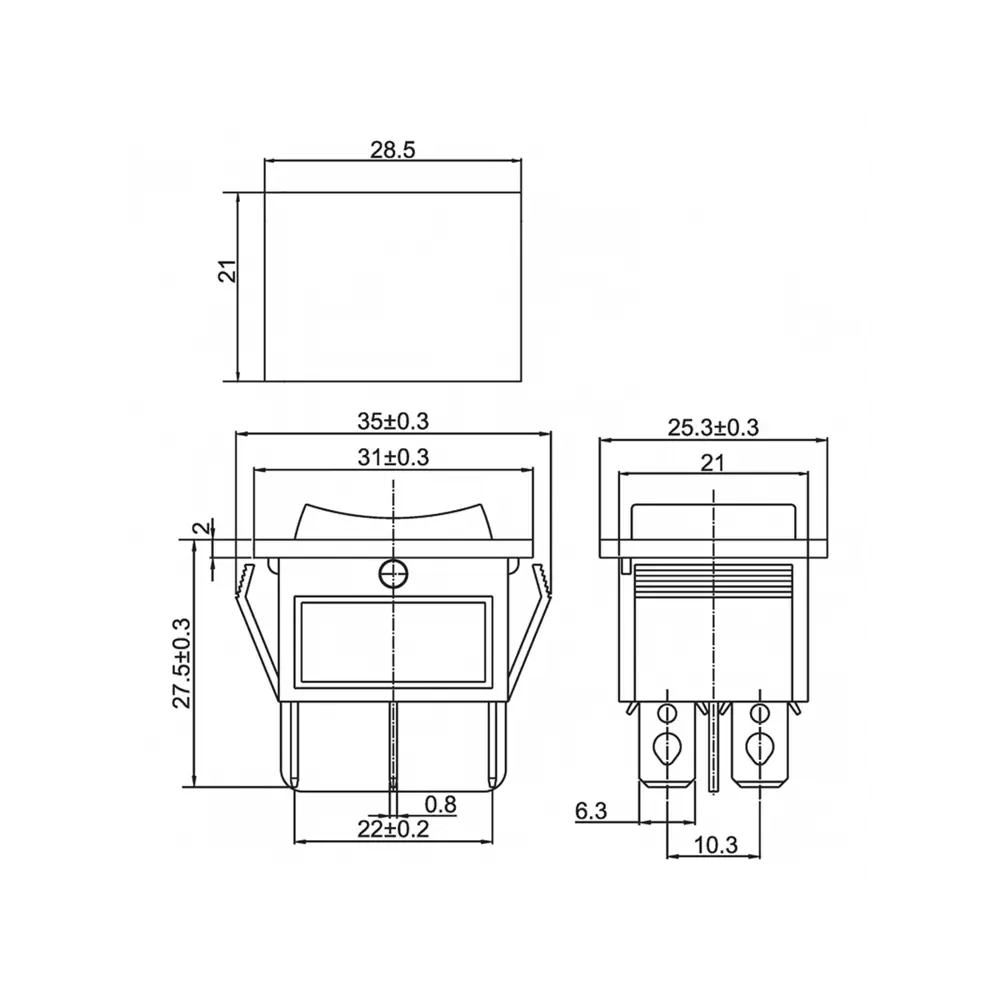 Фото 6 Выключатель Rexant RWB-508 SC-767 06-0308-B On-off-on 1 клавиша с нейтралью цвет черный Фото 6 Выключатель Rexant RWB-508 SC-767 06-0308-B On-off-on 1 клавиша с нейтралью цвет черный