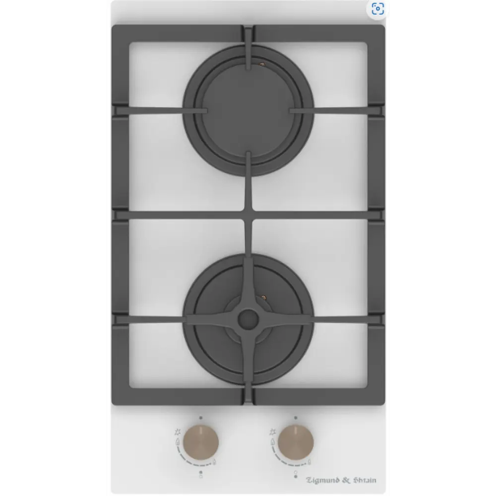 Фото Газовая варочная панель Zigmund & Shtain M 26.3 W 29 см 2 конфорки цвет белый Фото Газовая варочная панель Zigmund & Shtain M 26.3 W 29 см 2 конфорки цвет белый