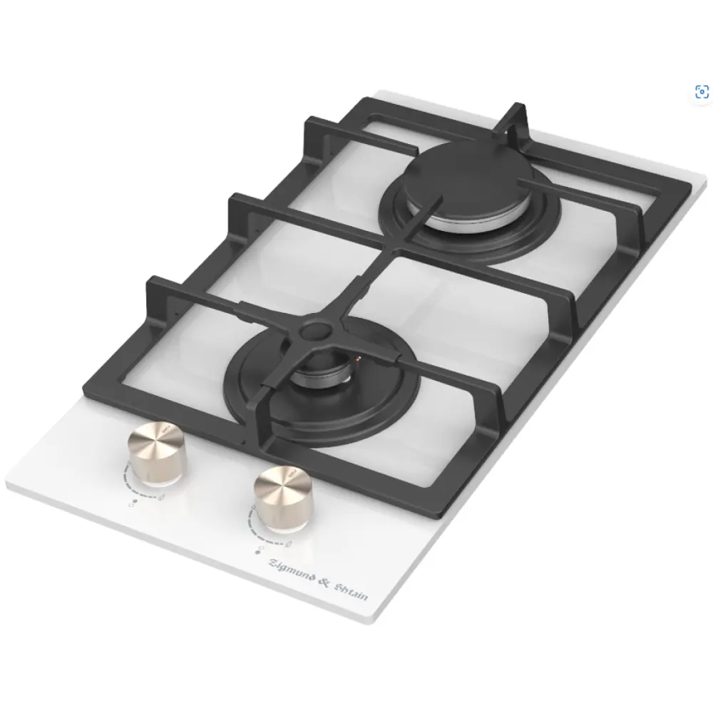 Фото 2 Газовая варочная панель Zigmund & Shtain M 26.3 W 29 см 2 конфорки цвет белый Фото 2 Газовая варочная панель Zigmund & Shtain M 26.3 W 29 см 2 конфорки цвет белый