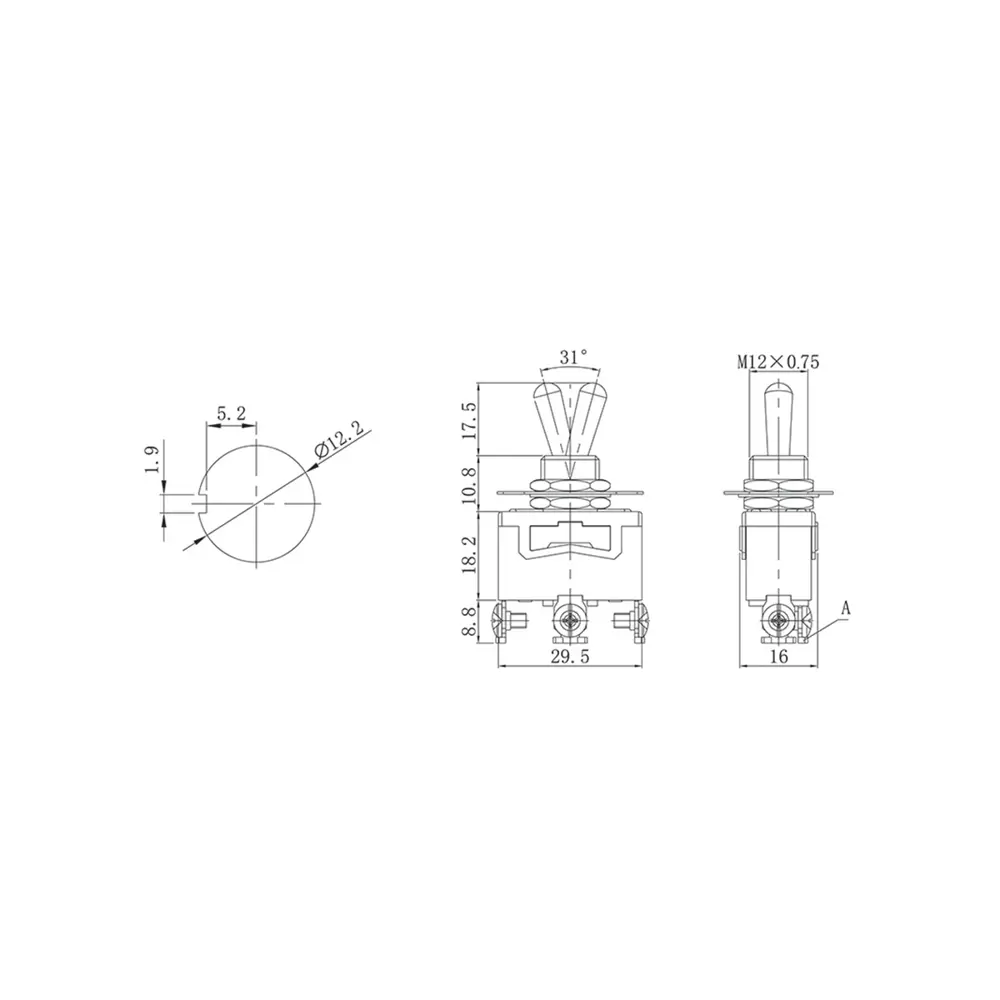 Фото 2 Тумблер однополюсный Rexant KN-101 250 В 15 А on-off-on Фото 2 Тумблер однополюсный Rexant KN-101 250 В 15 А on-off-on