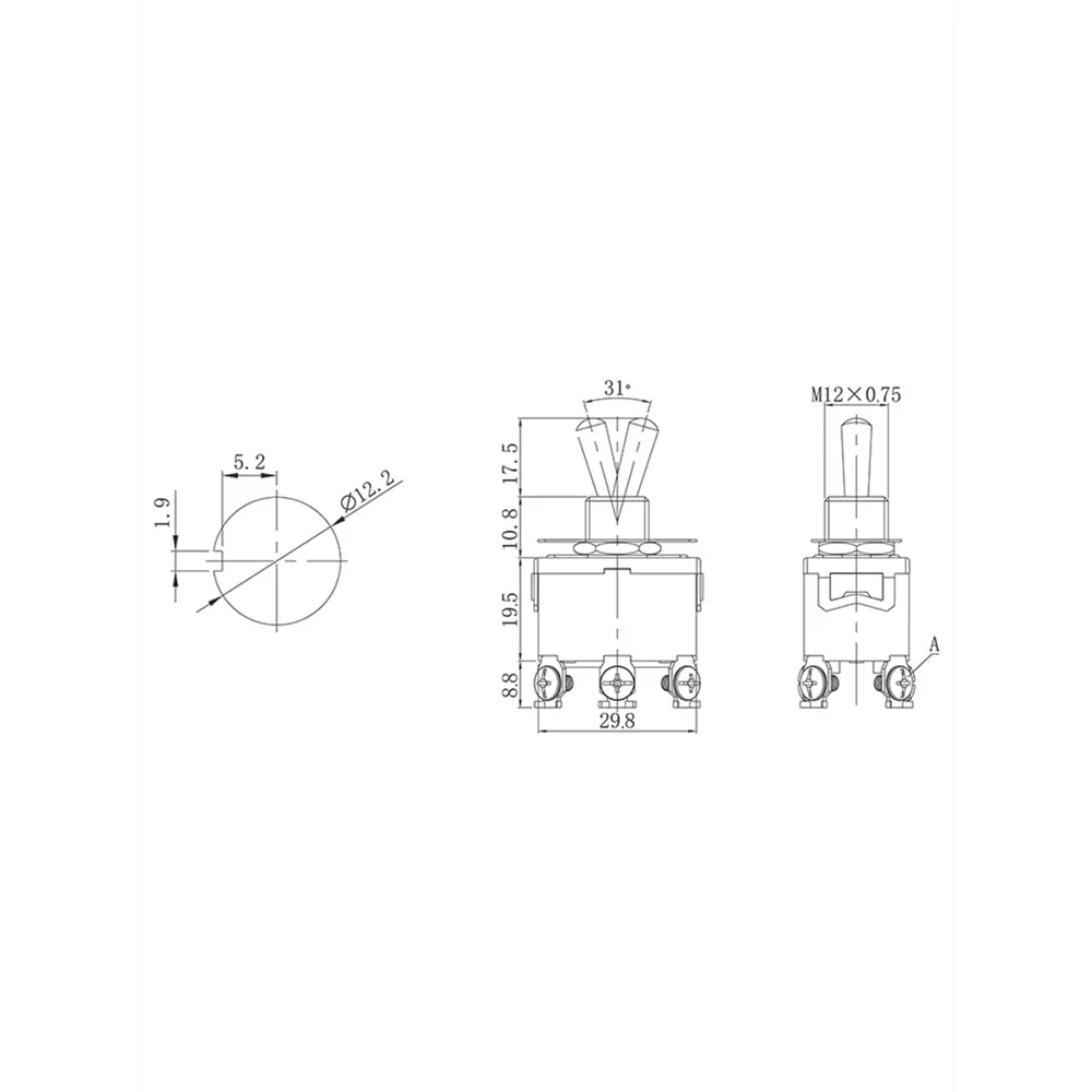 Фото 5 Тумблер двухполюсный Rexant KN-203 06-0328-B 250V 15А on-off-on Фото 5 Тумблер двухполюсный Rexant KN-203 06-0328-B 250V 15А on-off-on