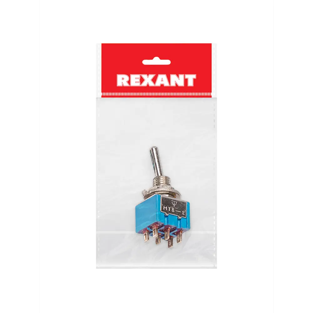 Фото Тумблер двухполюсный Rexant MTS-202 250V 3А on-on Micro Фото Тумблер двухполюсный Rexant MTS-202 250V 3А on-on Micro