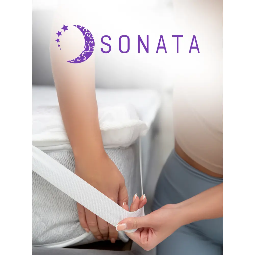 Фото 8 Матрас-топпер ортопедический Sonata 150x200x8 см с массажным эффектом беспружинный двуспальный Фото 8 Матрас-топпер ортопедический Sonata 150x200x8 см с массажным эффектом беспружинный двуспальный
