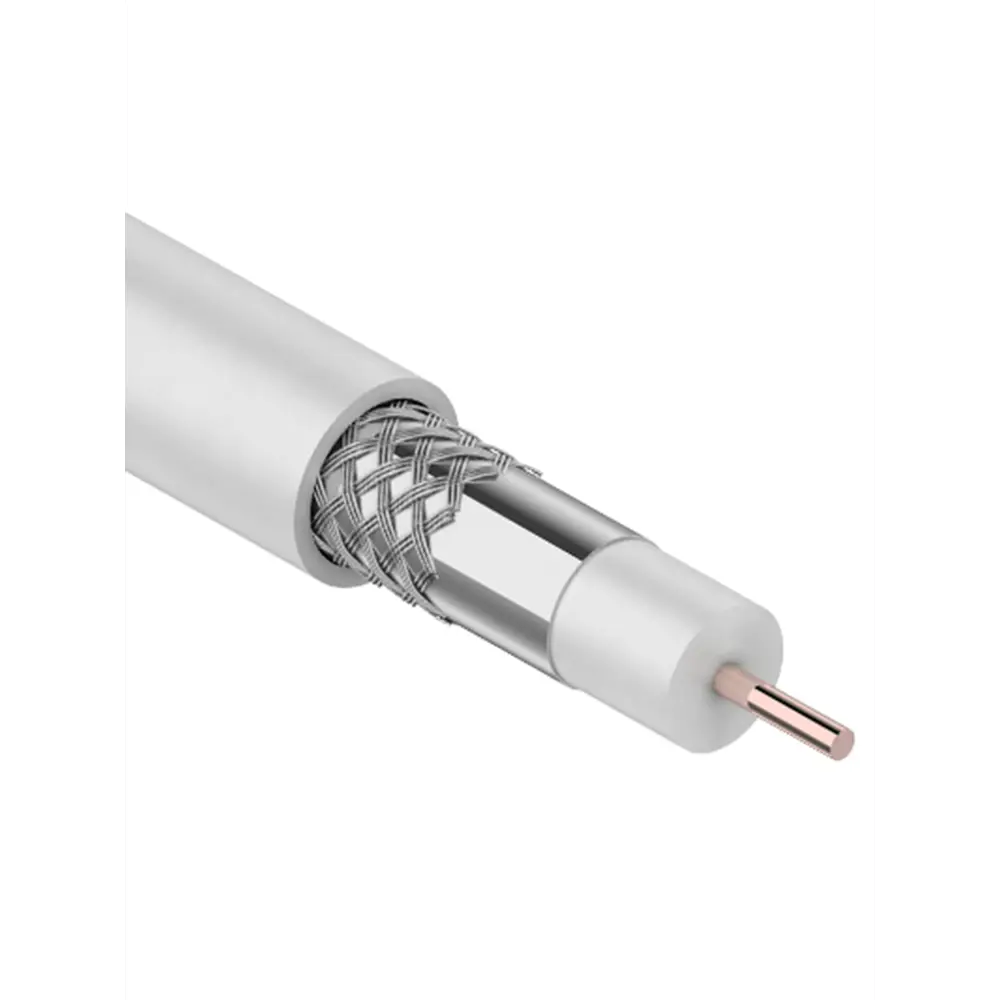 Фото Кабель телевизионный PROconnect RG-6U 75 Ом 20 м indoor цвет белый Фото Кабель телевизионный PROconnect RG-6U 75 Ом 20 м indoor цвет белый