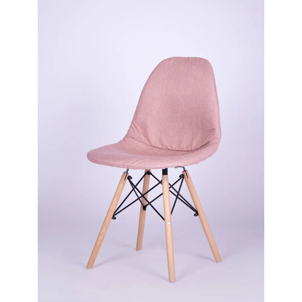 Фото 2 Чехол на стул со спинкой PROtect 11592, 40x46 см, ткань Laguna рогожка, розовый, на модели Eames, Aspen, Giardino Фото 2 Чехол на стул со спинкой PROtect 11592, 40x46 см, ткань Laguna рогожка, розовый, на модели Eames, Aspen, Giardino