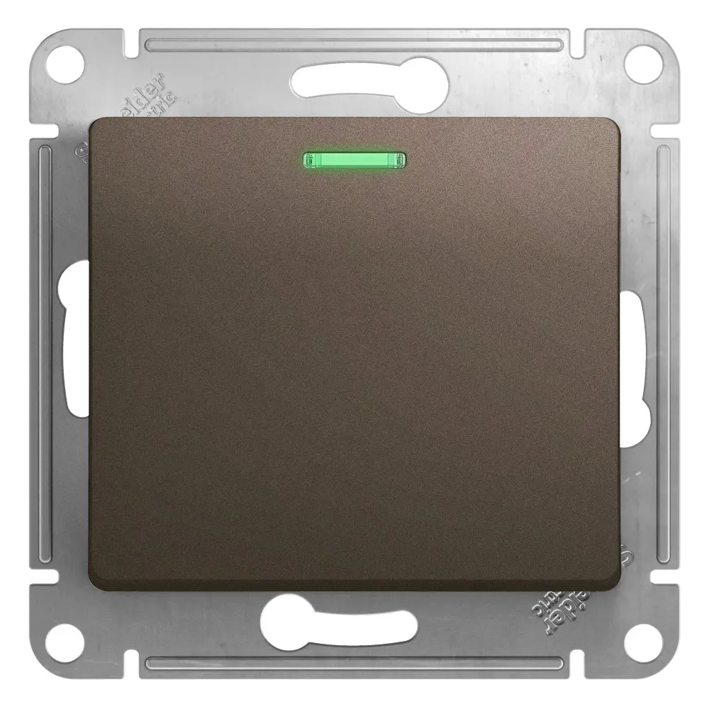 Фото Выключатель встраиваемый Schneider electric Glossa GSL000863 1 клавиша цвет шоколад Фото Выключатель встраиваемый Schneider electric Glossa GSL000863 1 клавиша цвет шоколад