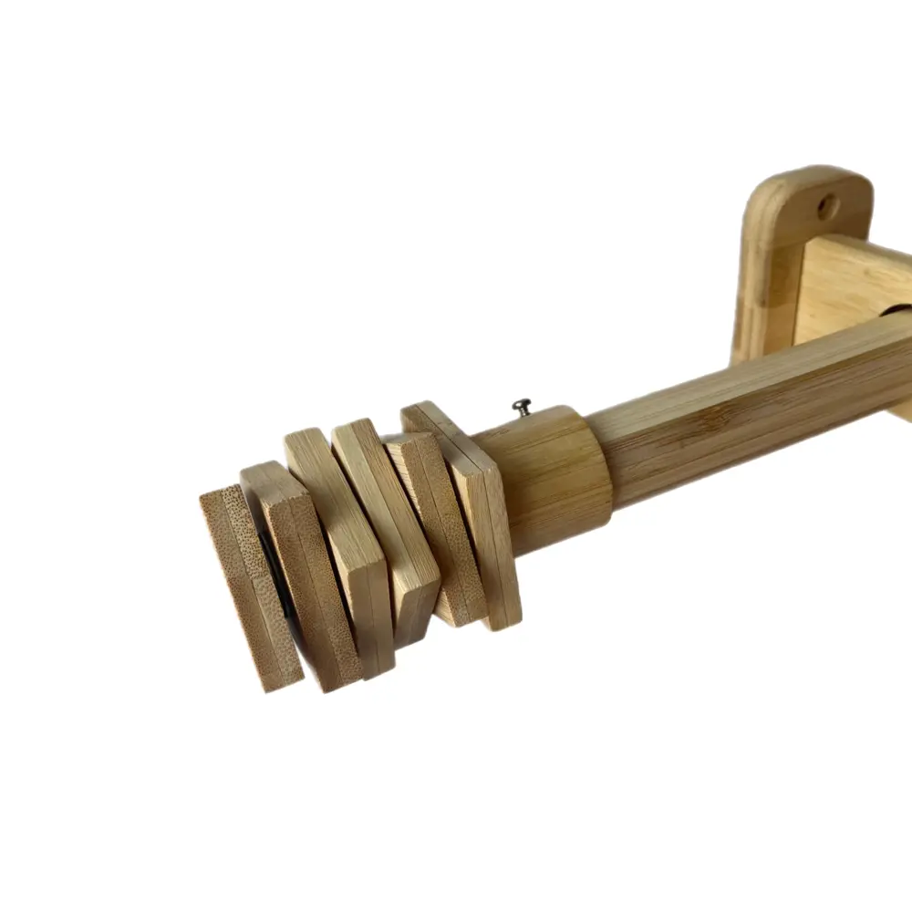 Фото 4 Карниз для штор Cessot деревянный однорядный диаметр 28 мм длина 200 см наконечник Carre вынос 6.5 см Фото 4 Карниз для штор Cessot деревянный однорядный диаметр 28 мм длина 200 см наконечник Carre вынос 6.5 см