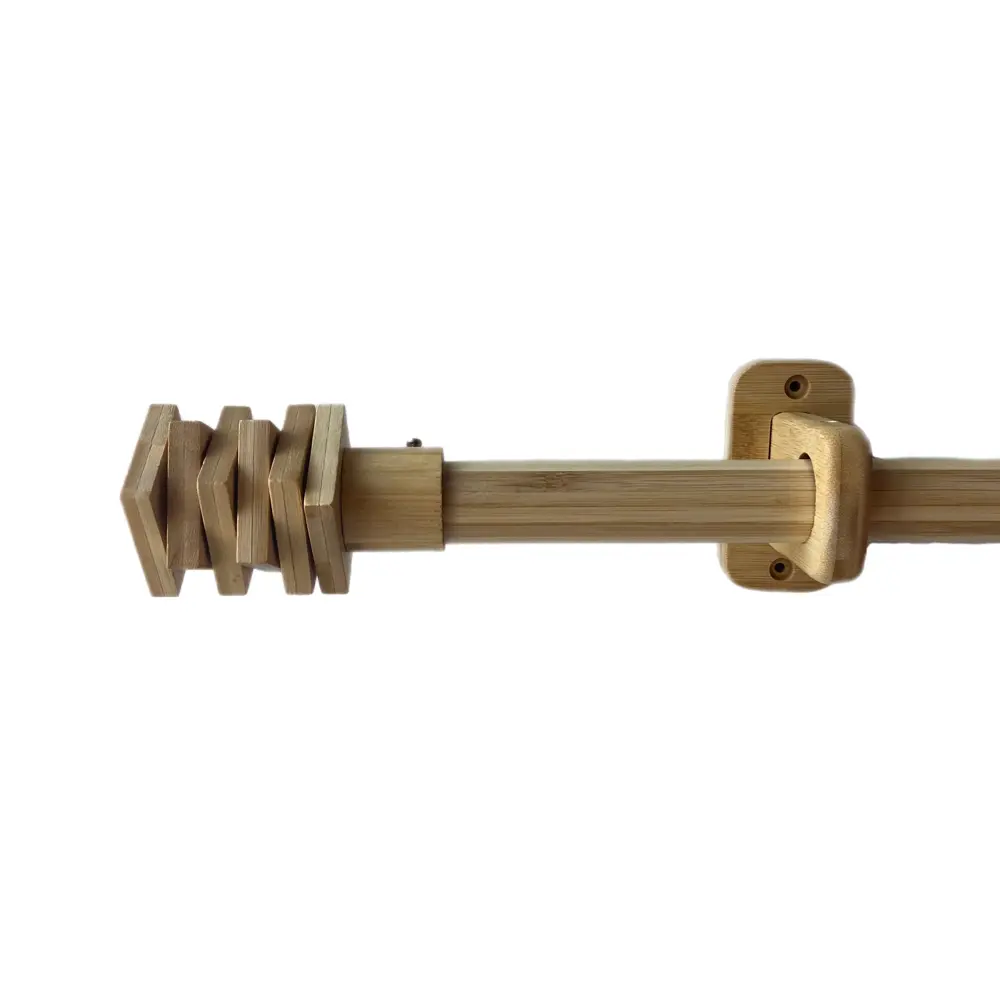 Фото 3 Карниз для штор Cessot деревянный однорядный диаметр 28 мм длина 200 см наконечник Carre вынос 6.5 см Фото 3 Карниз для штор Cessot деревянный однорядный диаметр 28 мм длина 200 см наконечник Carre вынос 6.5 см