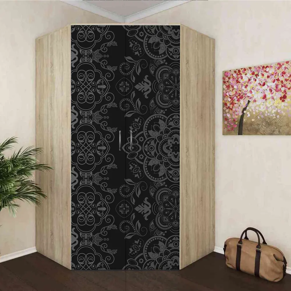Фото 8 Пленка самоклеящаяся универсальная Wallfix W379 0.95x2.2 м, цвет черный, серый Фото 8 Пленка самоклеящаяся универсальная Wallfix W379 0.95x2.2 м, цвет черный, серый