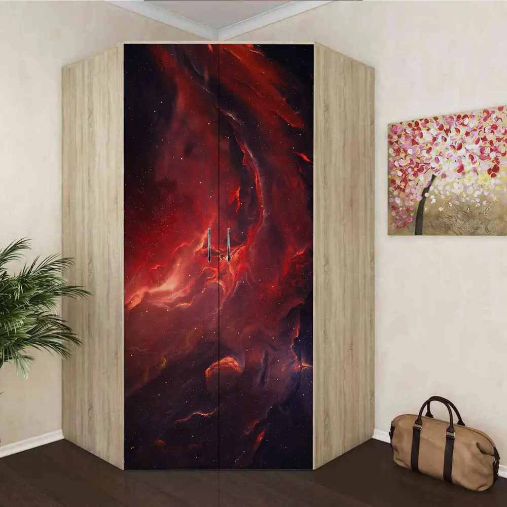 Фото 8 Пленка самоклеящаяся универсальная Wallfix W451 0.95x2.2 м, цвет красный, оранжевый