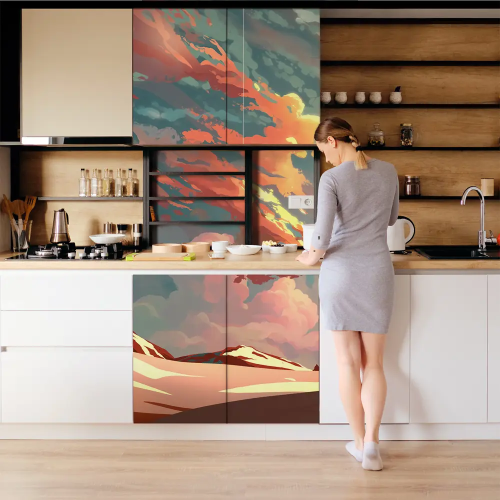 Фото 4 Пленка самоклеящаяся универсальная Wallfix W476 0.95x2.2 м, цвет оранжевый, розовый, бирюзовый