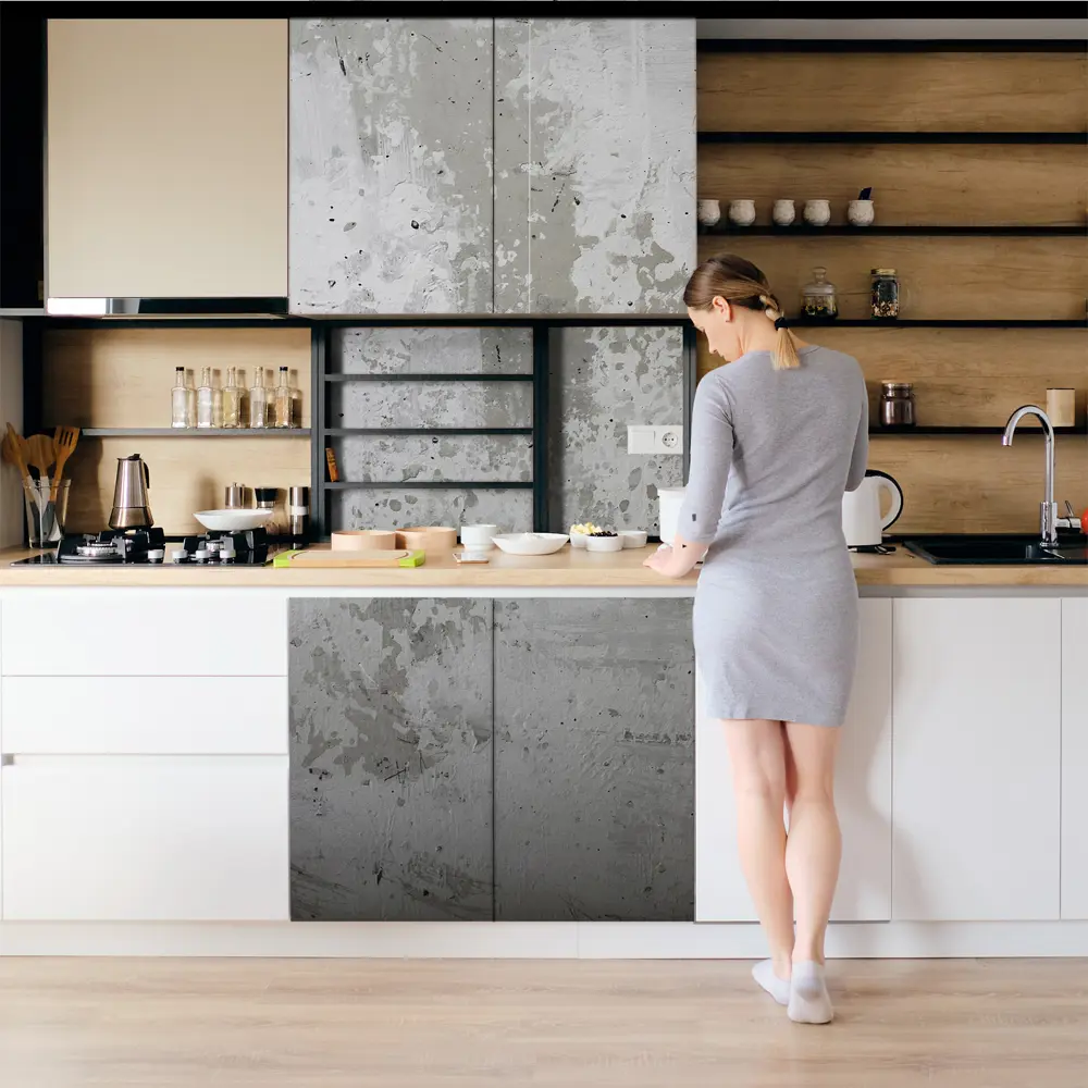 Фото 4 Пленка самоклеящаяся универсальная Wallfix W534 0.95x2.2 м, цвет серый Фото 4 Пленка самоклеящаяся универсальная Wallfix W534 0.95x2.2 м, цвет серый