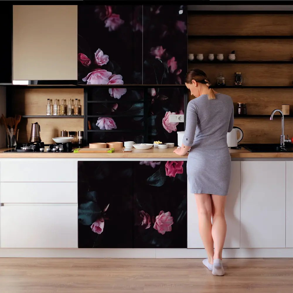 Фото 4 Пленка самоклеящаяся универсальная Wallfix W557 0.95x2.2 м, цвет темно-зеленый, светло-розовый Фото 4 Пленка самоклеящаяся универсальная Wallfix W557 0.95x2.2 м, цвет темно-зеленый, светло-розовый