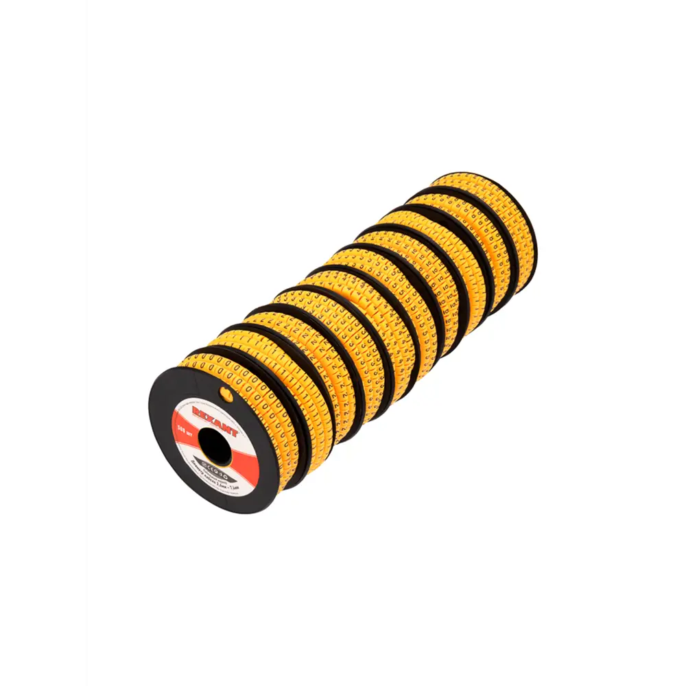 Фото Маркеры на кабель d3.6-7.4 мм цифры 0-9, комплект 10 роликов (EC-2) REXANT Фото Маркеры на кабель d3.6-7.4 мм цифры 0-9, комплект 10 роликов (EC-2) REXANT