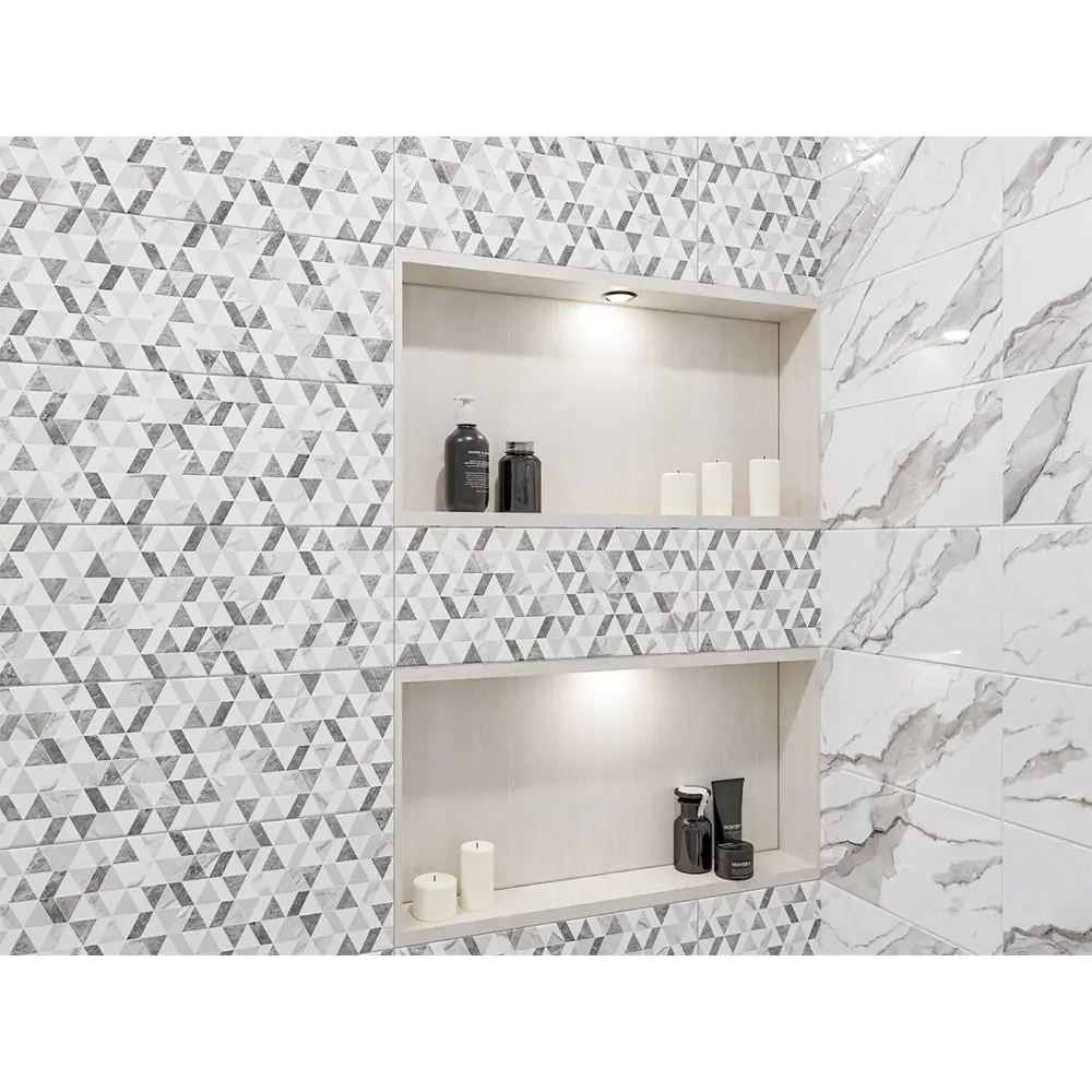 Фото Керамическая плитка Azori Polar night 00-00000690 20x50.5см 1.52м² цвет светло-серый, цена за упаковку Фото Керамическая плитка Azori Polar night 00-00000690 20x50.5см 1.52м² цвет светло-серый, цена за упаковку