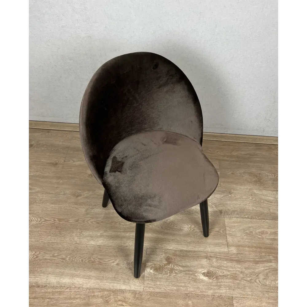 Фото 4 Комплект стульев 2 шт Solarius Мокка 50x82x45 см велюр цвет коричневый/черный Фото 4 Комплект стульев 2 шт Solarius Мокка 50x82x45 см велюр цвет коричневый/черный