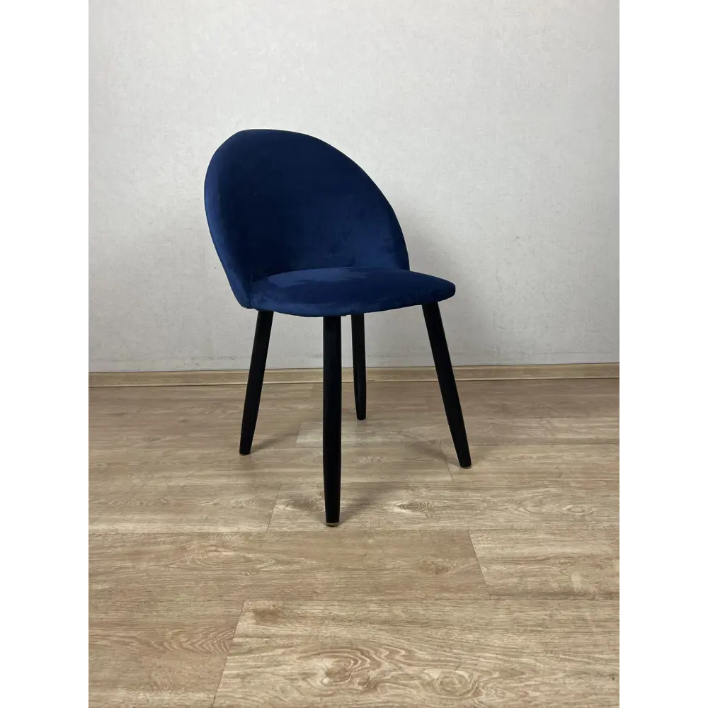 Фото 2 Стул Solarius Мокка 50x82x45 см велюр цвет синий/черный Фото 2 Стул Solarius Мокка 50x82x45 см велюр цвет синий/черный