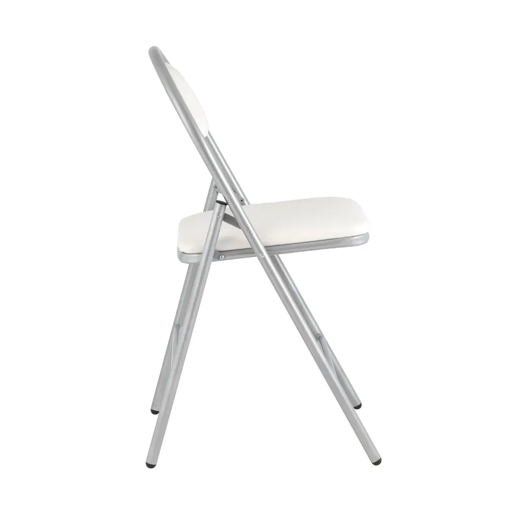 Фото 3 Кухонный стул Hagen 44x82x46 см велюр цвет белый/металлик Фото 3 Кухонный стул Hagen 44x82x46 см велюр цвет белый/металлик