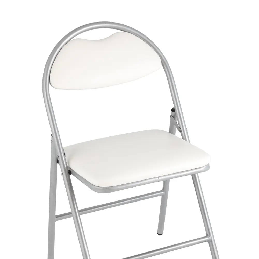 Фото 8 Кухонный стул Hagen 44x82x46 см велюр цвет белый/металлик Фото 8 Кухонный стул Hagen 44x82x46 см велюр цвет белый/металлик