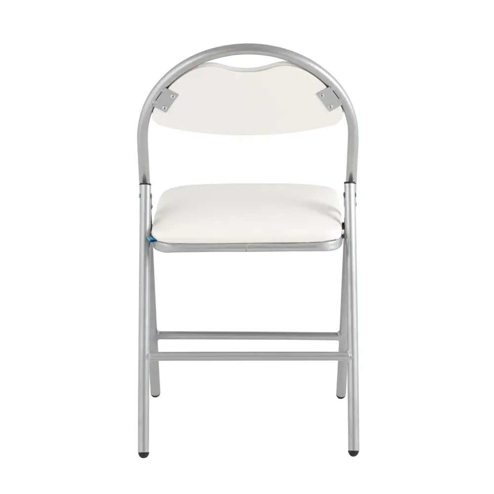 Фото 6 Кухонный стул Hagen 44x82x46 см велюр цвет белый/металлик Фото 6 Кухонный стул Hagen 44x82x46 см велюр цвет белый/металлик