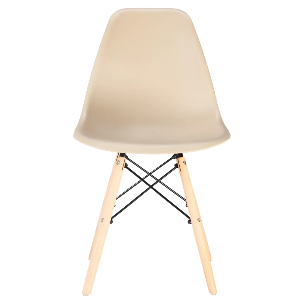 Фото 2 Комплект стульев 3 шт Leon Group Eames Dsw 46x83x41 см полипропилен цвет бежевый Фото 2 Комплект стульев 3 шт Leon Group Eames Dsw 46x83x41 см полипропилен цвет бежевый