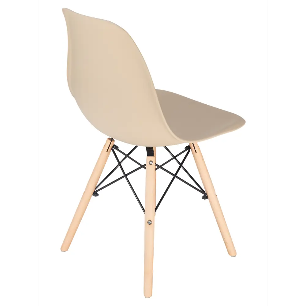 Фото 7 Комплект стульев 4 шт Leon Group Eames Dsw 46x83x41 см полипропилен цвет бежевый Фото 7 Комплект стульев 4 шт Leon Group Eames Dsw 46x83x41 см полипропилен цвет бежевый