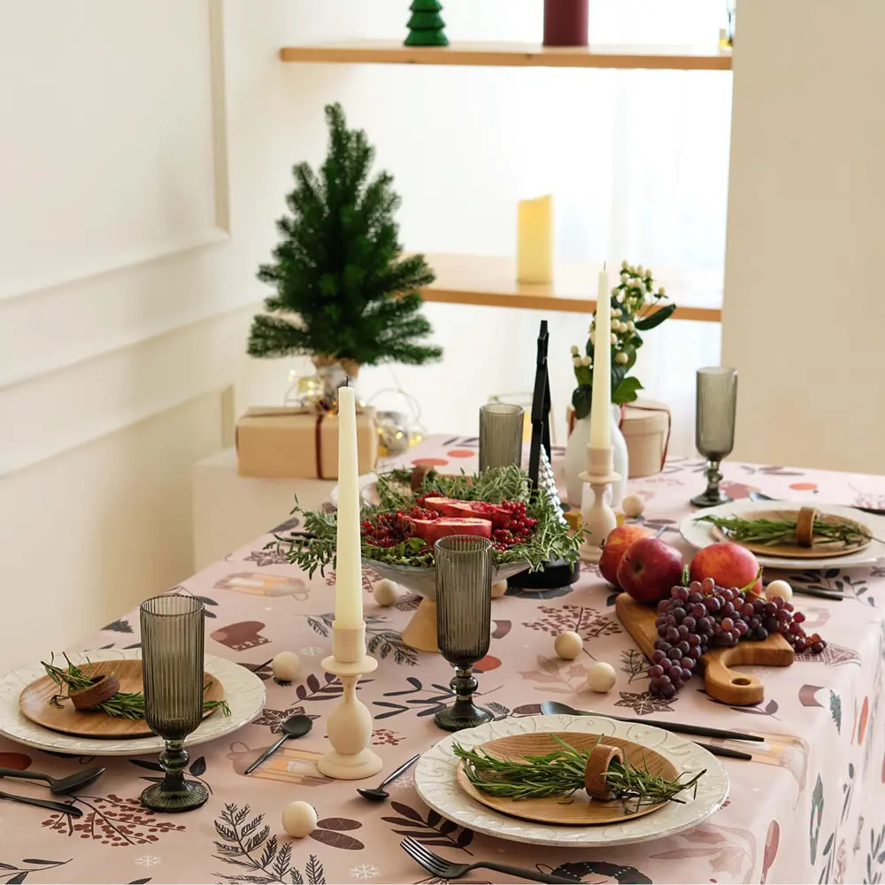 Фото 3 Скатерть на стол Этель New year collection прямоугольная 149x180 см цвет красный Фото 3 Скатерть на стол Этель New year collection прямоугольная 149x180 см цвет красный
