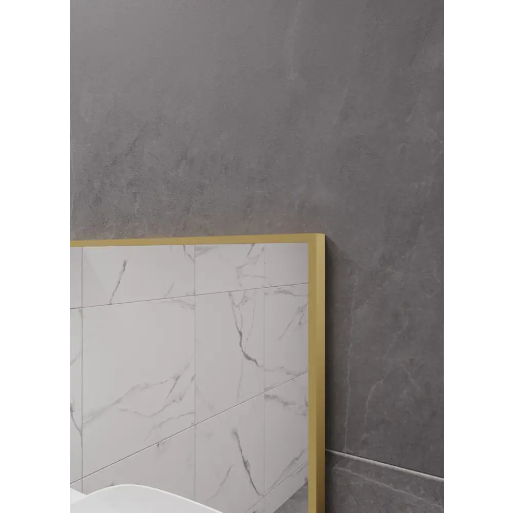 Фото 6 Зеркало интерьерное в алюминиевой раме настенное ONE Mirror 60x50 см золото Фото 6 Зеркало интерьерное в алюминиевой раме настенное ONE Mirror 60x50 см золото