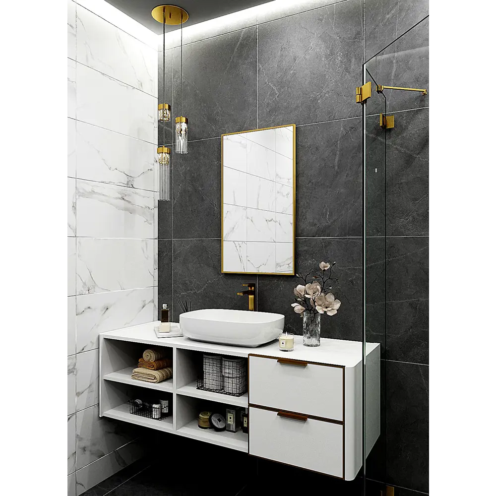 Фото 3 Зеркало интерьерное в алюминиевой раме настенное ONE Mirror 80x50 см золото Фото 3 Зеркало интерьерное в алюминиевой раме настенное ONE Mirror 80x50 см золото