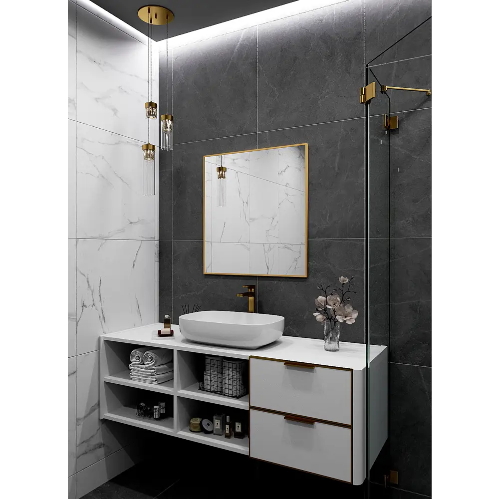Фото 3 Зеркало интерьерное в алюминиевой раме настенное ONE Mirror 70x60 см золото Фото 3 Зеркало интерьерное в алюминиевой раме настенное ONE Mirror 70x60 см золото