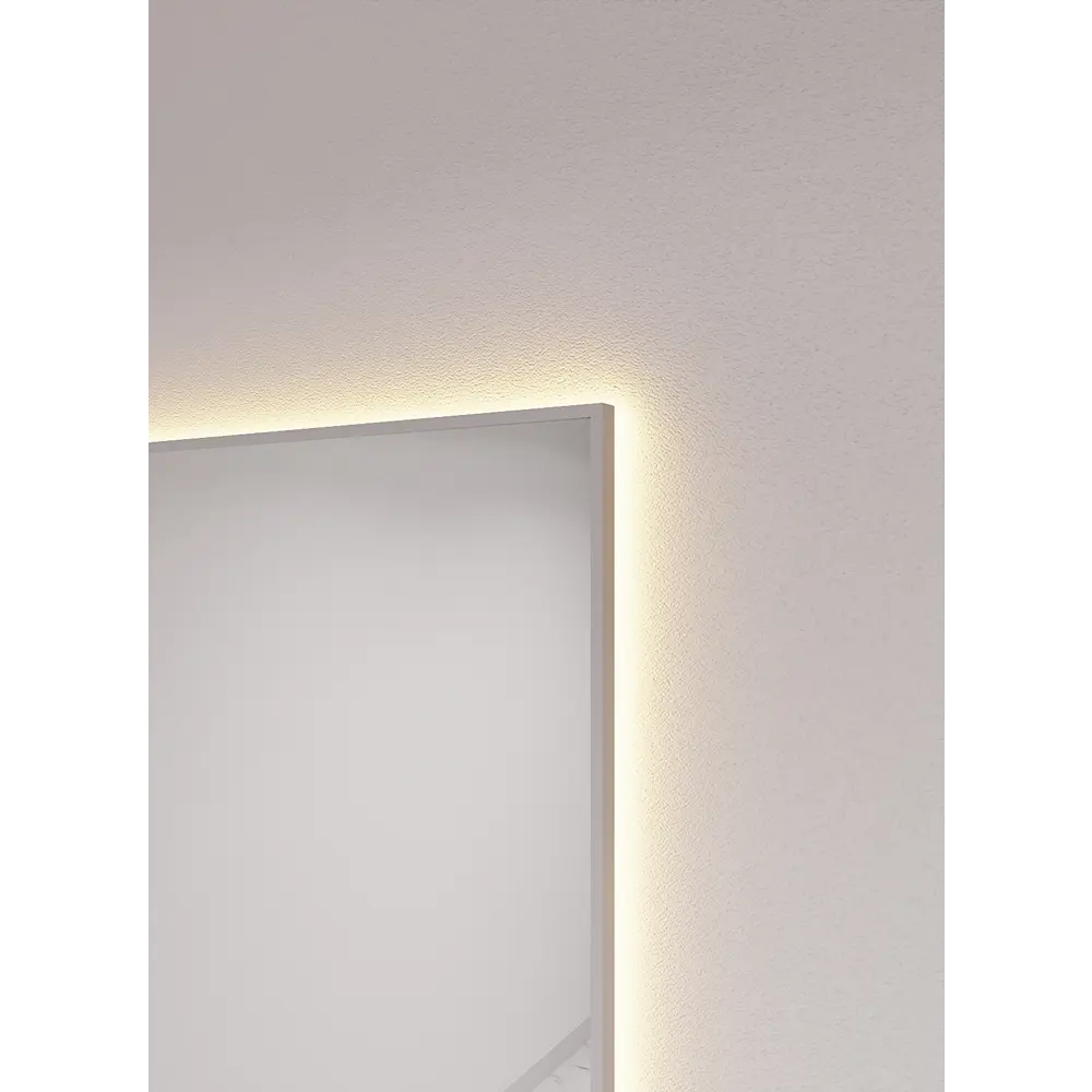 Фото 4 Зеркало с подсветкой в алюминиевой раме настенное ONE Mirror 170x70 см свет теплый белый 3000К серебро Фото 4 Зеркало с подсветкой в алюминиевой раме настенное ONE Mirror 170x70 см свет теплый белый 3000К серебро